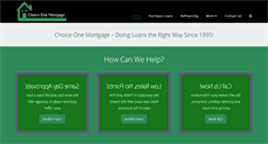 Desktop Screenshot of choice1mortgage.com